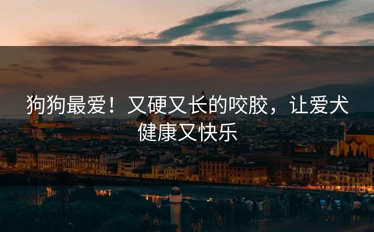 狗狗最爱！又硬又长的咬胶，让爱犬健康又快乐